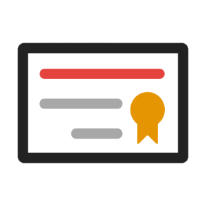 Graphic of certificate